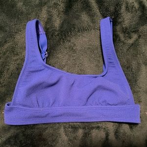 Blue bathing suit top